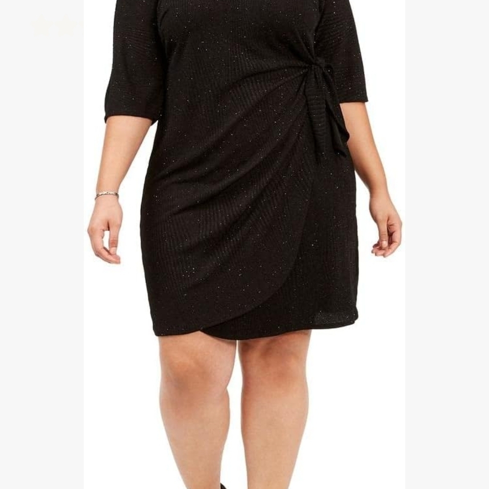 Signature by Robbie Bee Black Mini Dress